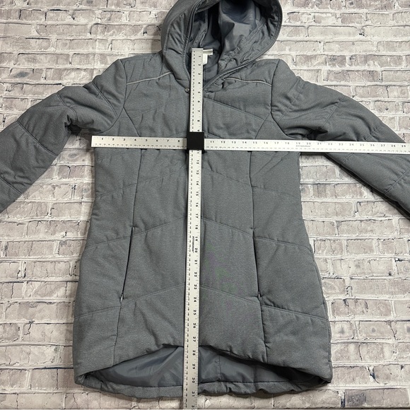 EUC Zella Women’s Daphne Hooded Charcoal Puffer Jacket Size Small (RN 58655) - Picture 16 of 16